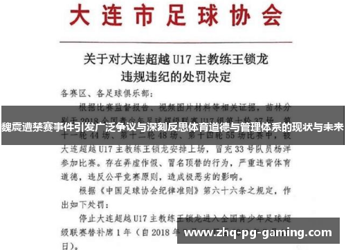 魏震遭禁赛事件引发广泛争议与深刻反思体育道德与管理体系的现状与未来